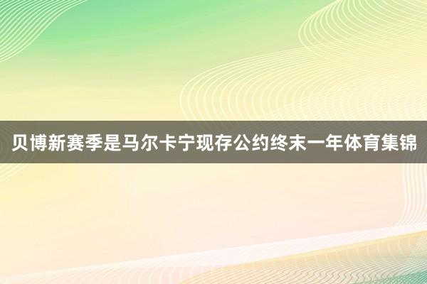贝博新赛季是马尔卡宁现存公约终末一年体育集锦