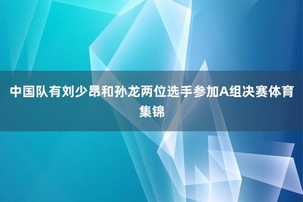 中国队有刘少昂和孙龙两位选手参加A组决赛体育集锦